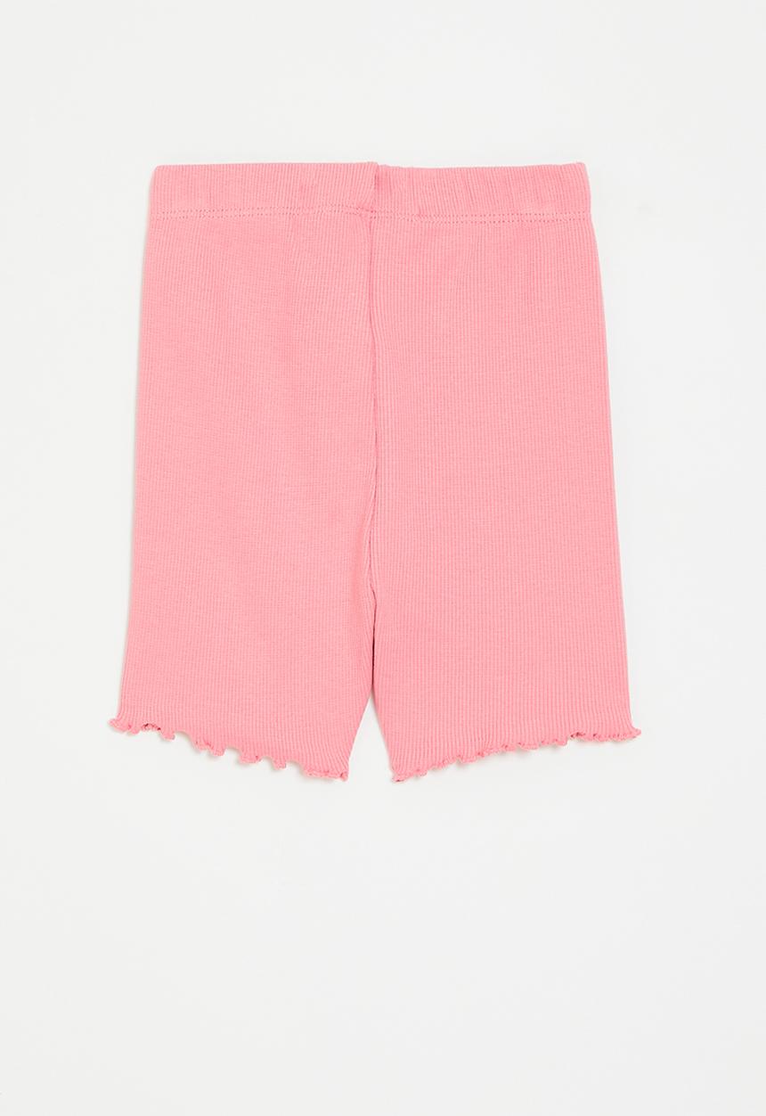MINOTI - Rib biker shorts - coral