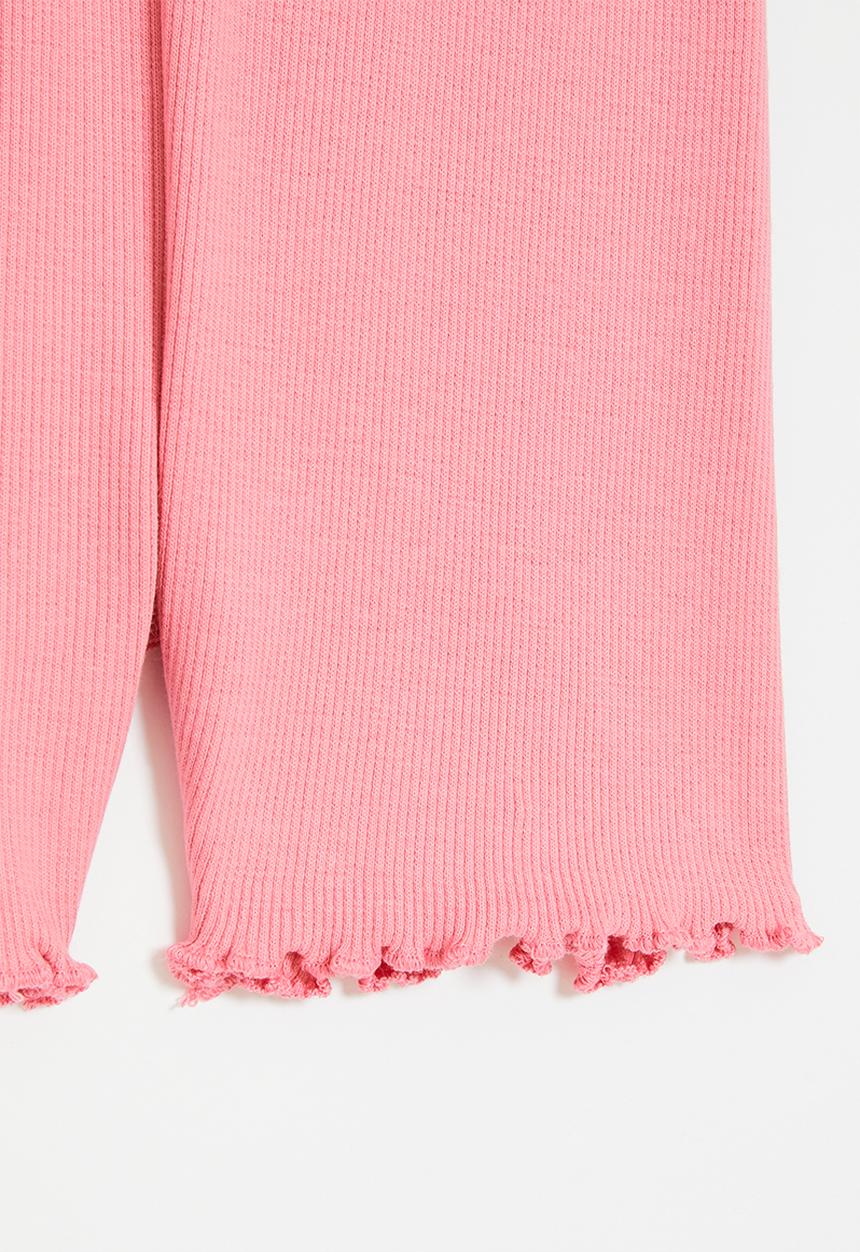 MINOTI - Rib biker shorts - coral