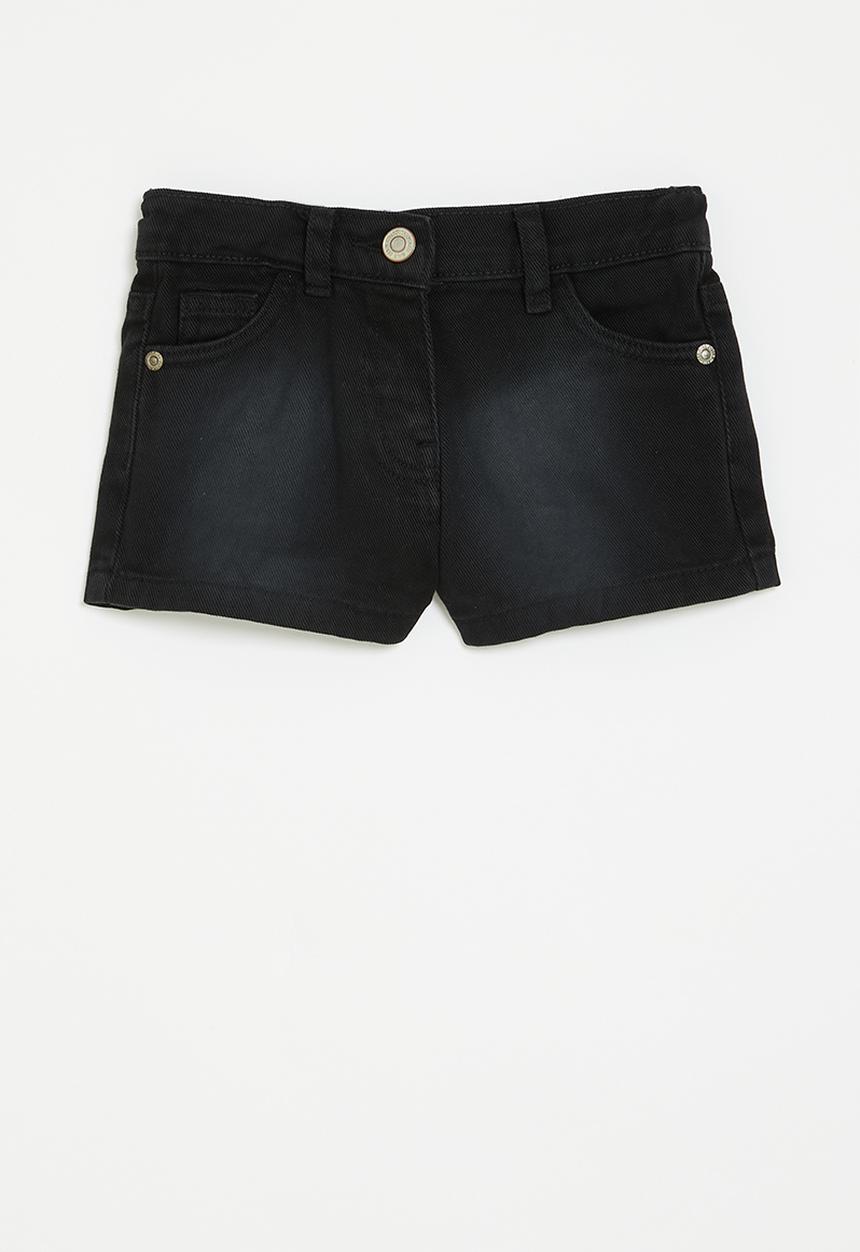 MINOTI - Denim short - black