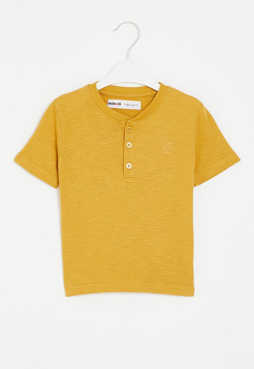 MINOTI - Slub jersey grandad - gold