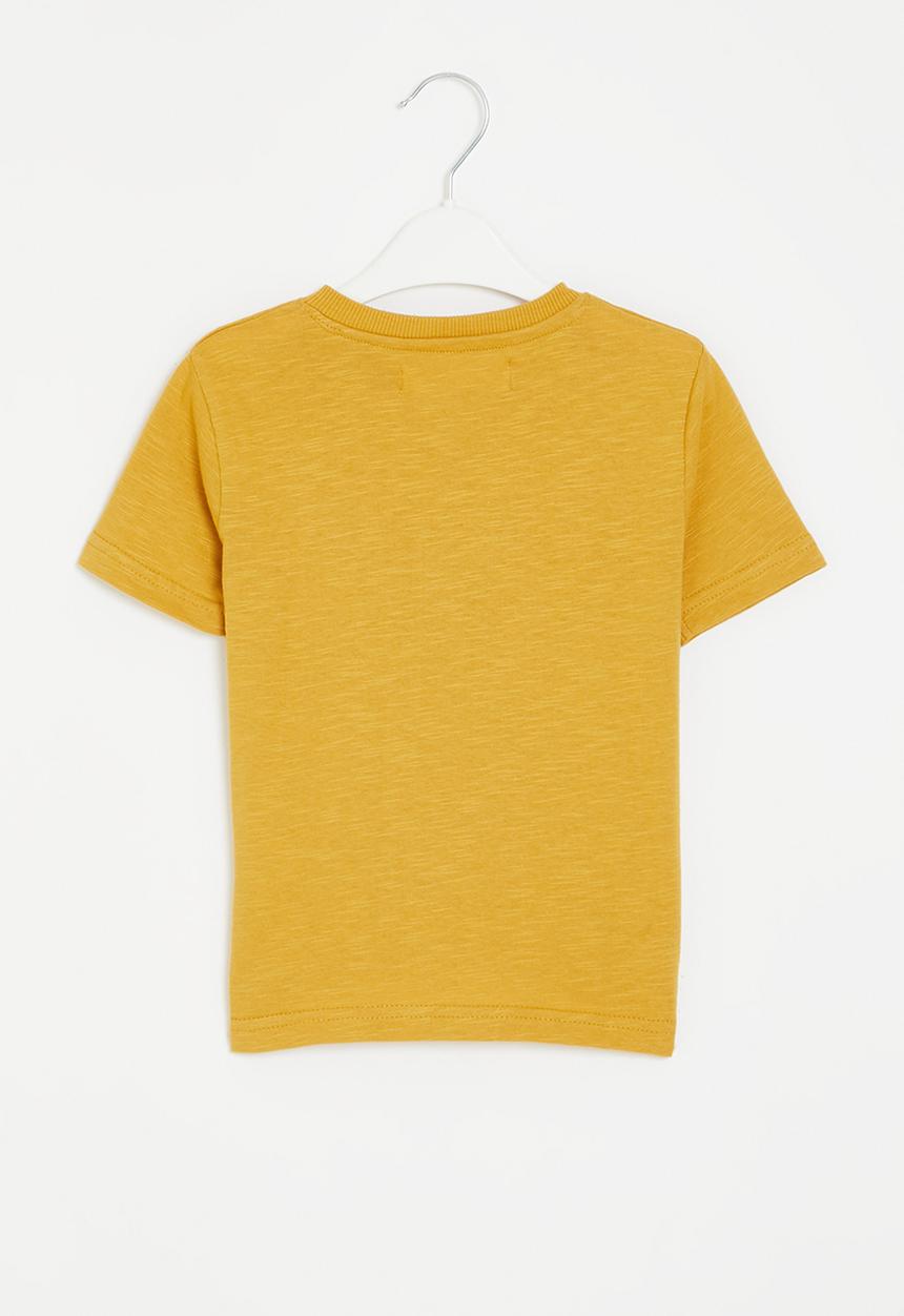 MINOTI - Slub jersey grandad - gold