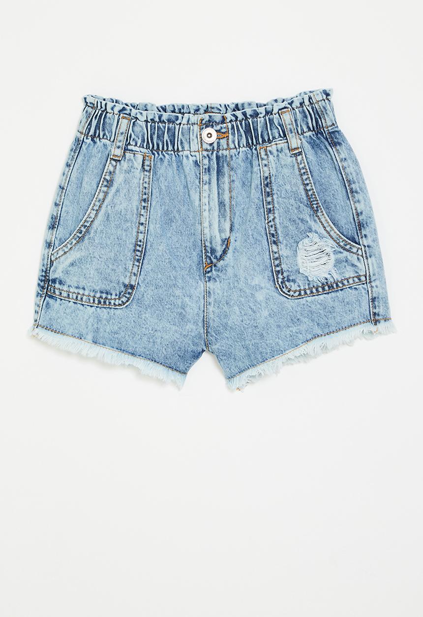 MINOTI - Denim short paperbag waste - denim