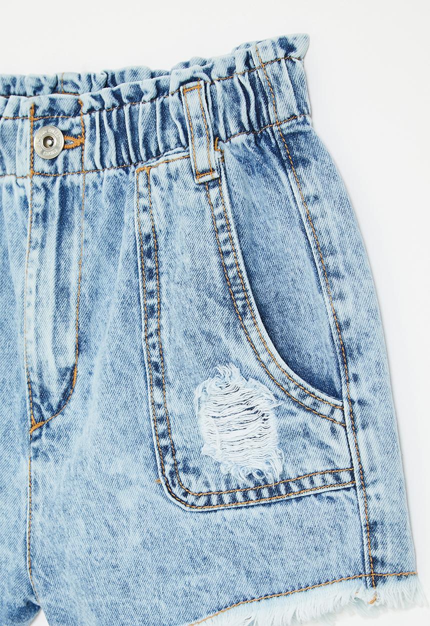 MINOTI - Denim short paperbag waste - denim