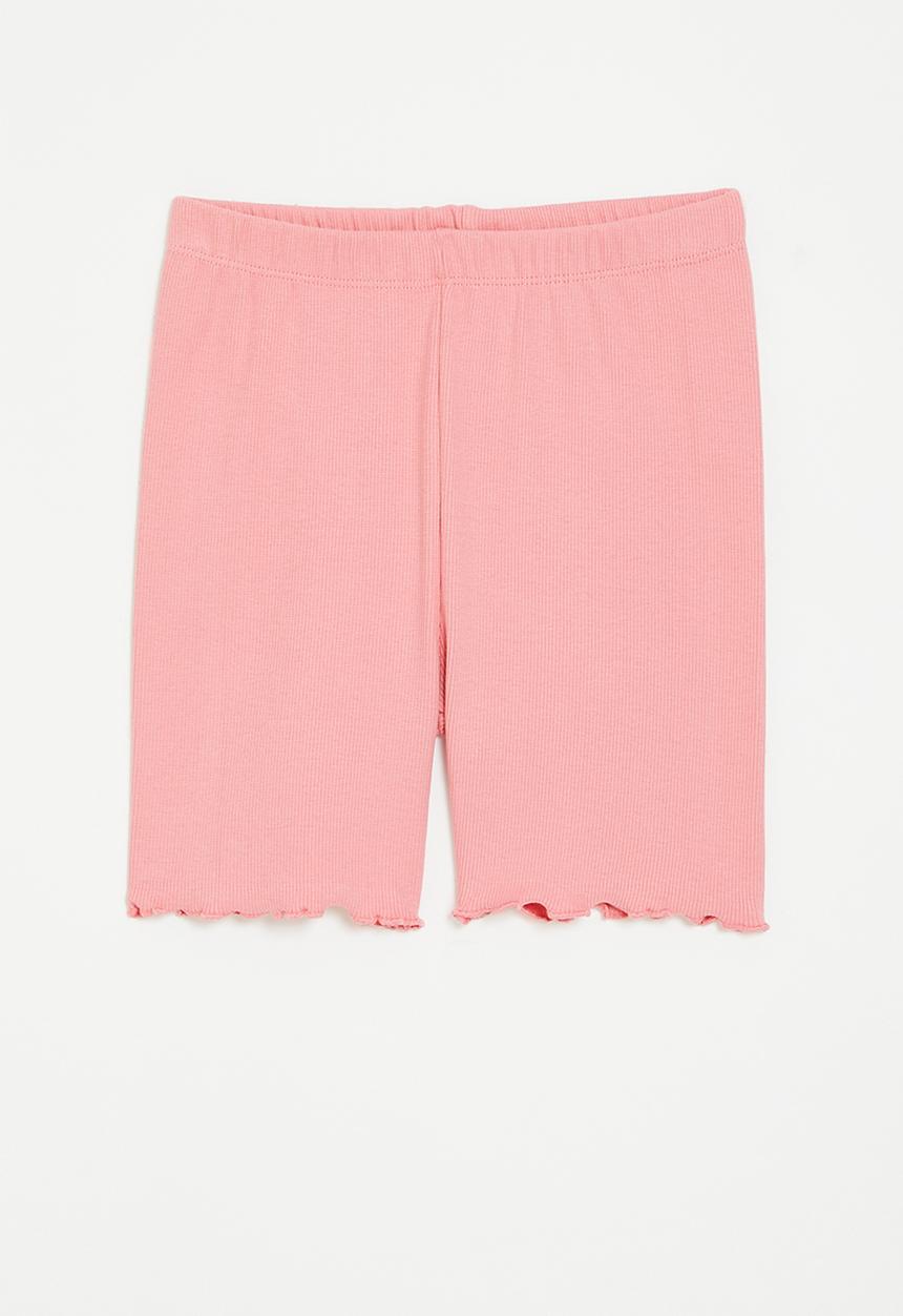 MINOTI - Rib biker shorts - coral