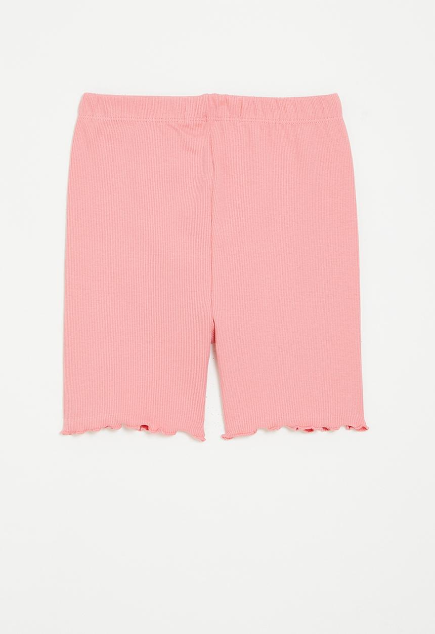 MINOTI - Rib biker shorts - coral