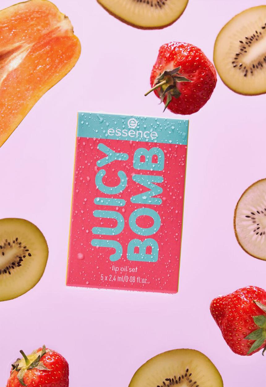 essence - Juicy Bomb Lip Oil Set - 01 Glossy Days Ahead!