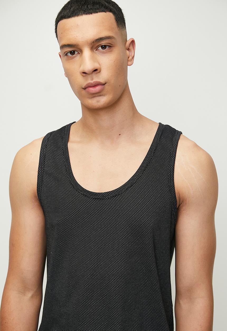 Jockey - 2 Pack eyelet vests - black & grey