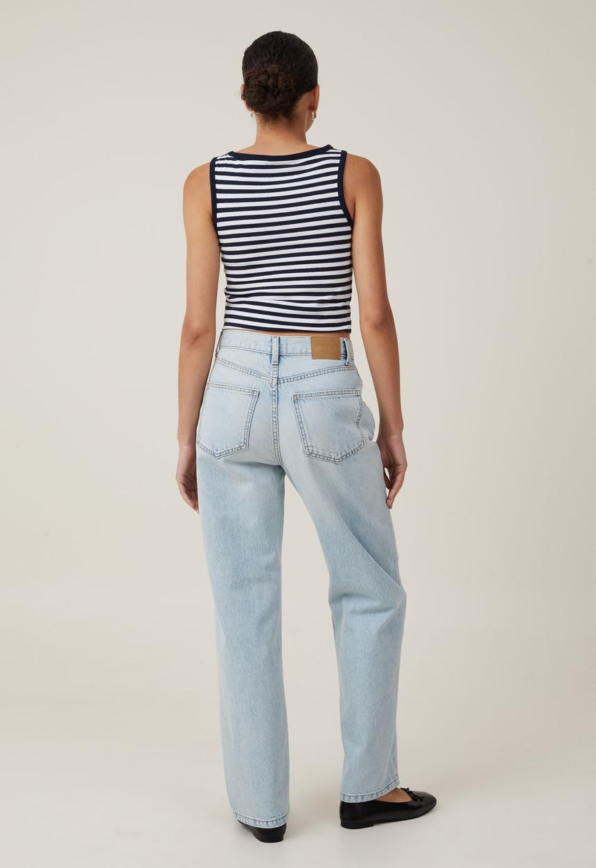 Cotton On - Loose Straight Jean - Pearl Blue