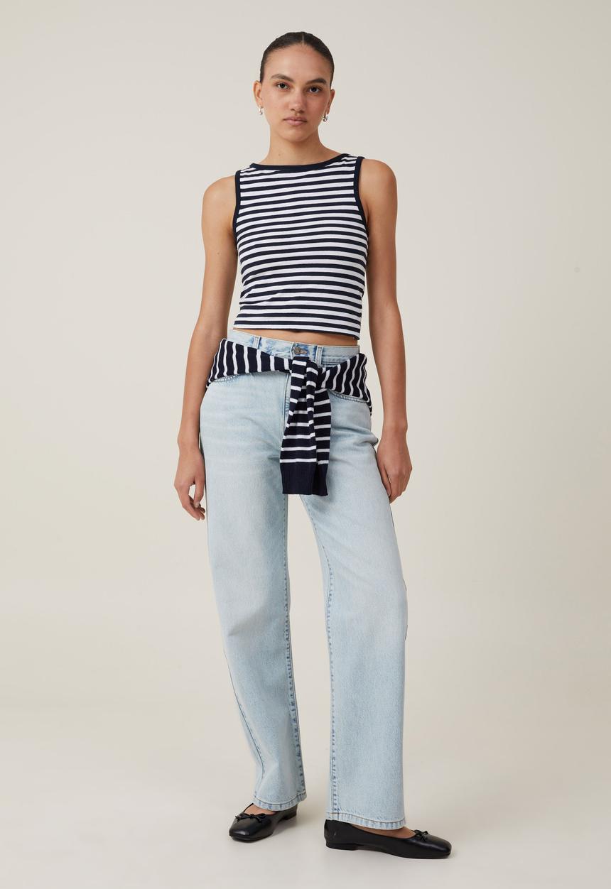 Cotton On - Loose Straight Jean - Pearl Blue