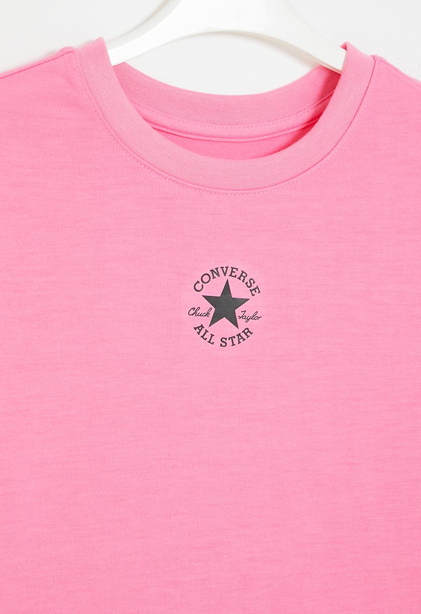 Converse - Cnvg chuck patch boxy T-shirt - oops pink