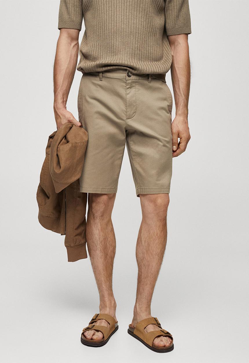 MANGO - Bermuda shorts gracia - tobacco brown