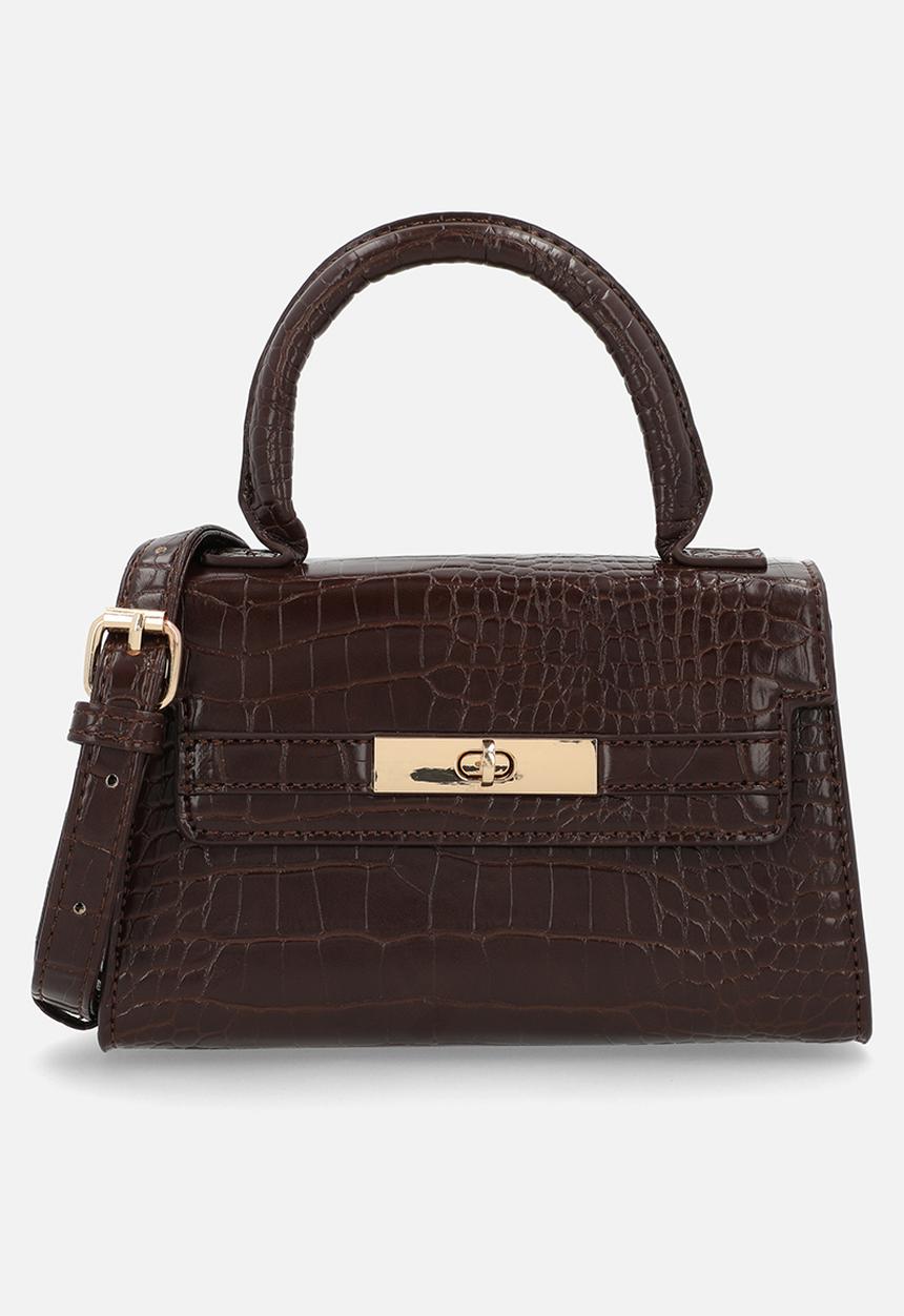 Rubi - Annie mini top handle bag - chocolate texture