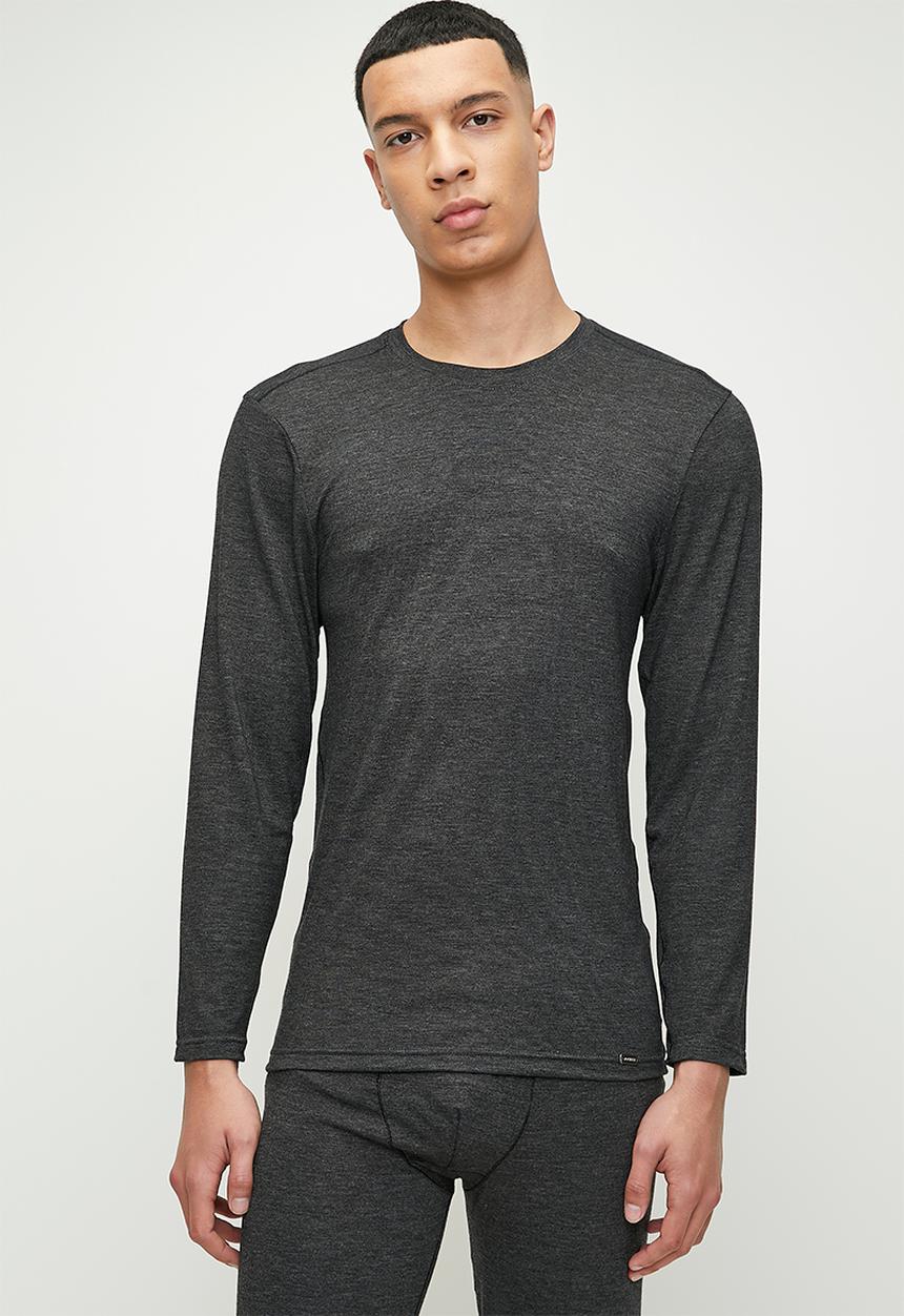 Jockey - Termalux long sleeve top - charcoal melange