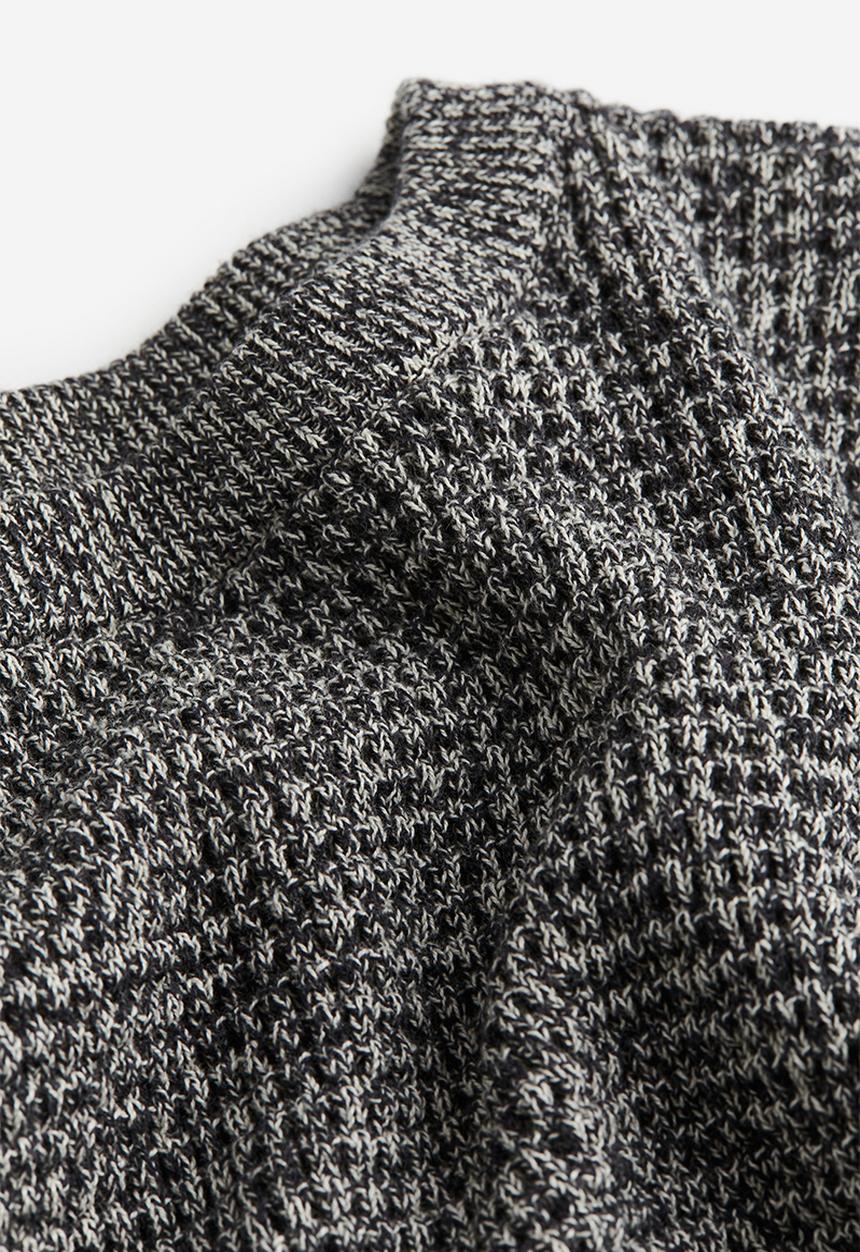 H&M - Waffle-knit jumper - black