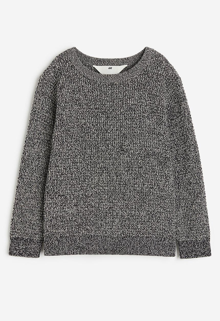 H&M - Waffle-knit jumper - black