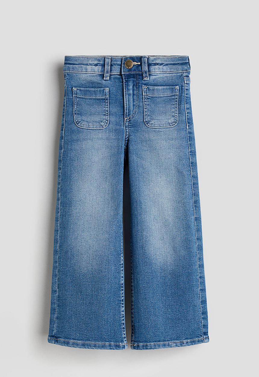 H&M - Super stretch wide leg jeans - blue