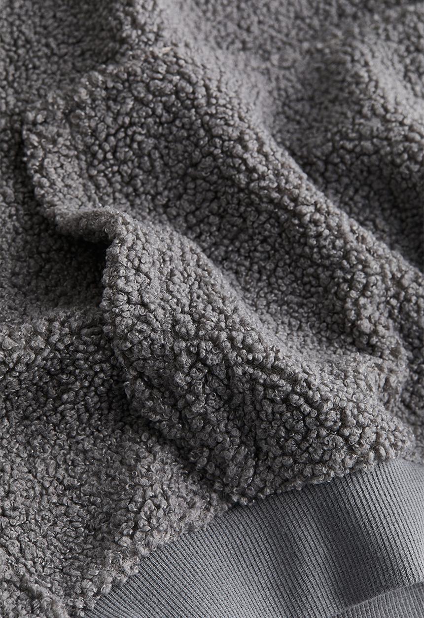 H&M - Teddy hoodie - grey
