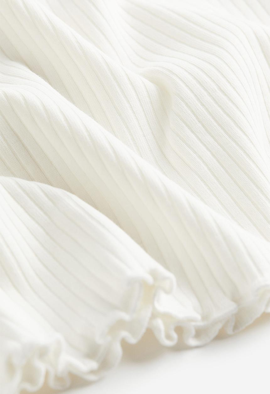 H&M - Long-sleeved jersey top - white