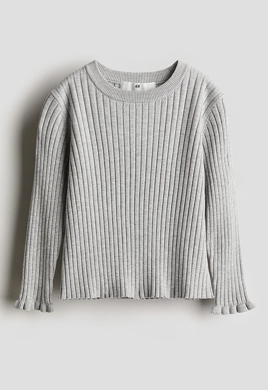 H&M - Rib-knit jumper - grey