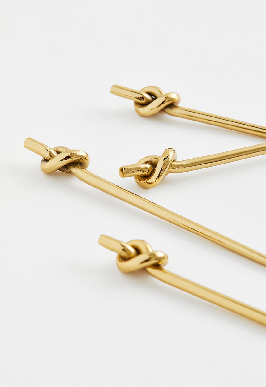 H&M - 4-Pack cocktail and food picks - gold