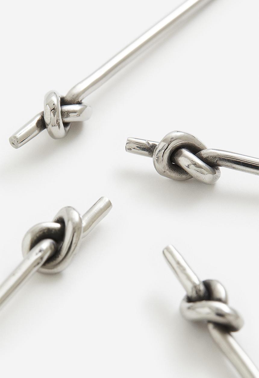 H&M - 4-Pack cocktail and food picks - silver