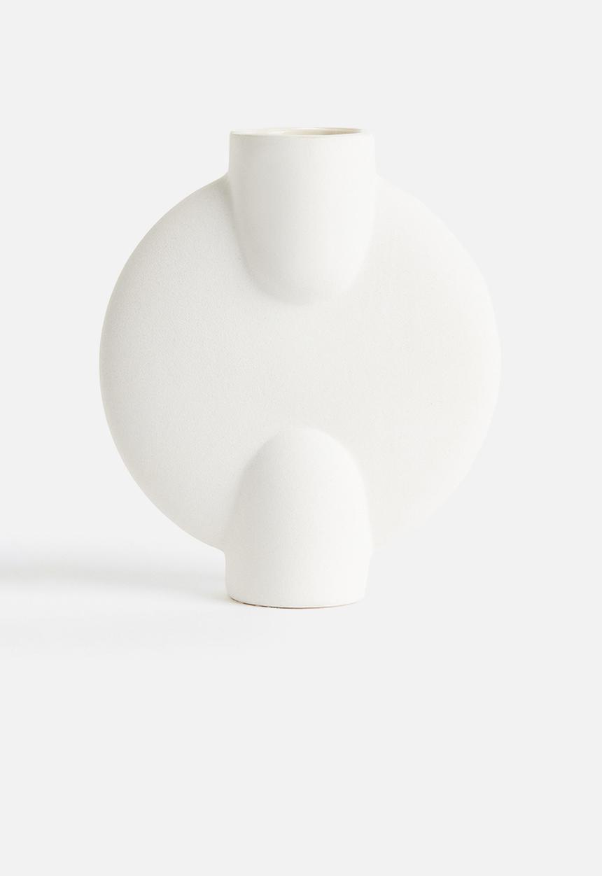 H&M - Stoneware vase - white