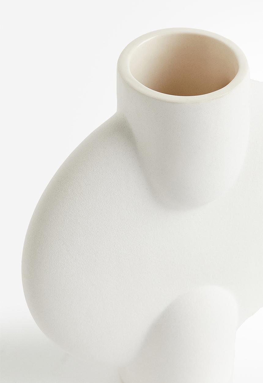 H&M - Stoneware vase - white
