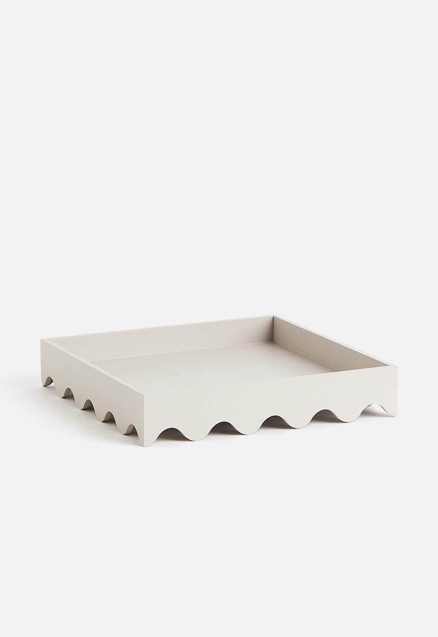 H&M - Wooden tray - beige