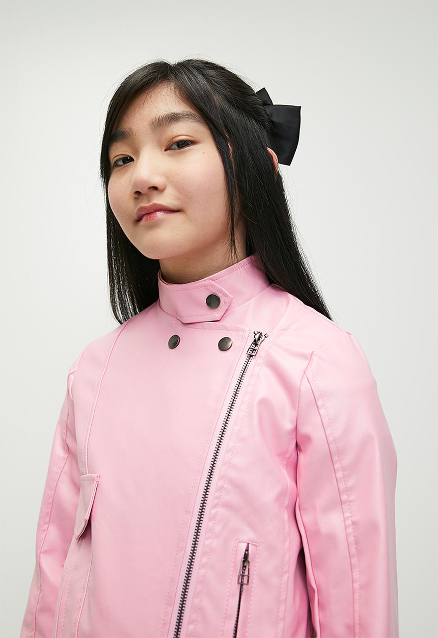 Pop Candy - Faux leather jacket - pink