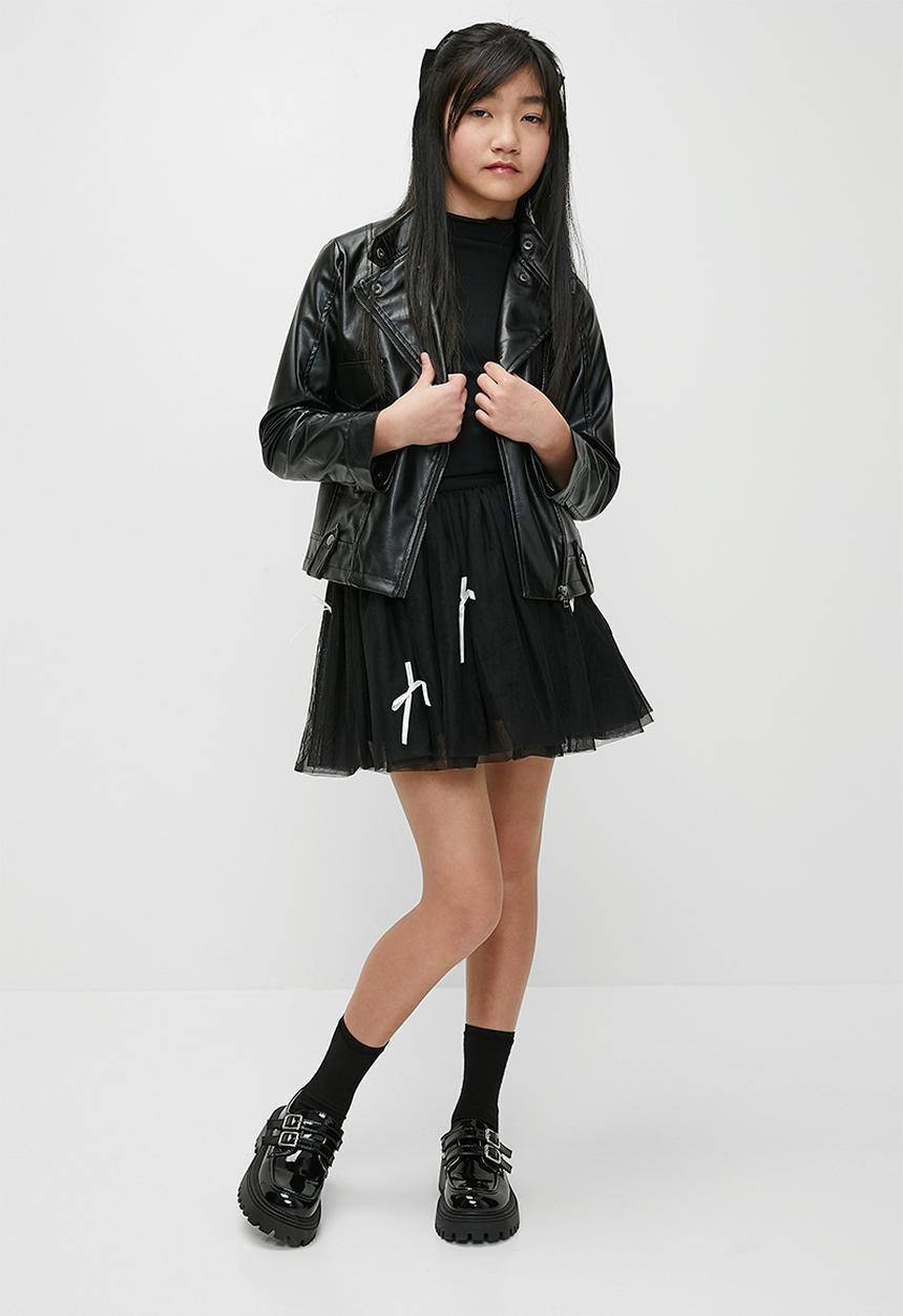Pop Candy - Faux leather jacket - black