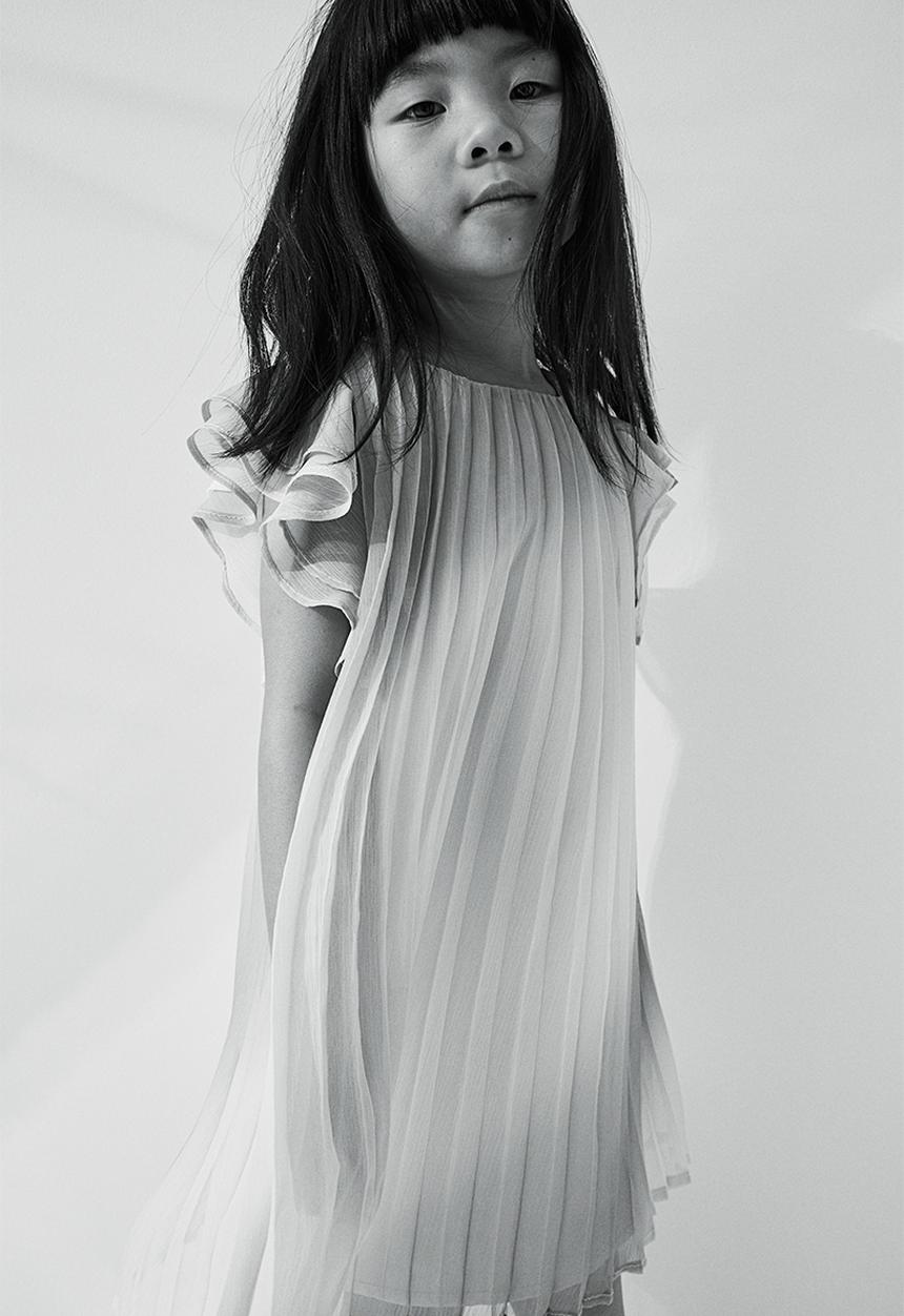 H&M - Pleated a-line dress - multi