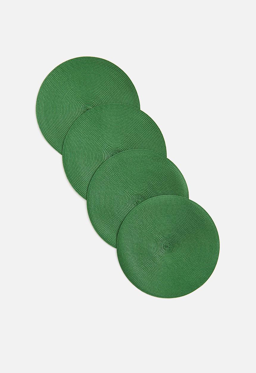 H&M - 4-Pack place mats - green