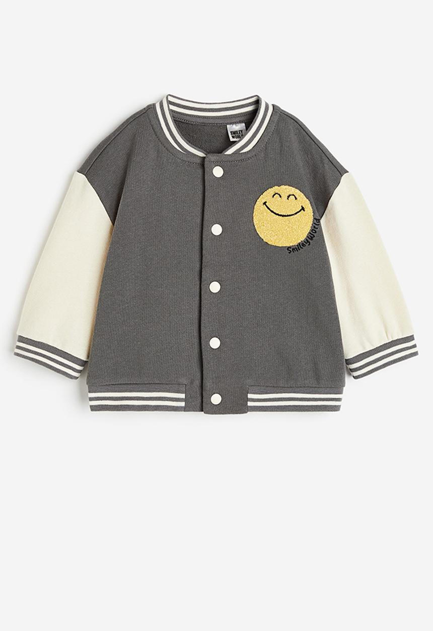 H&M - Printed baseball jacket - grey