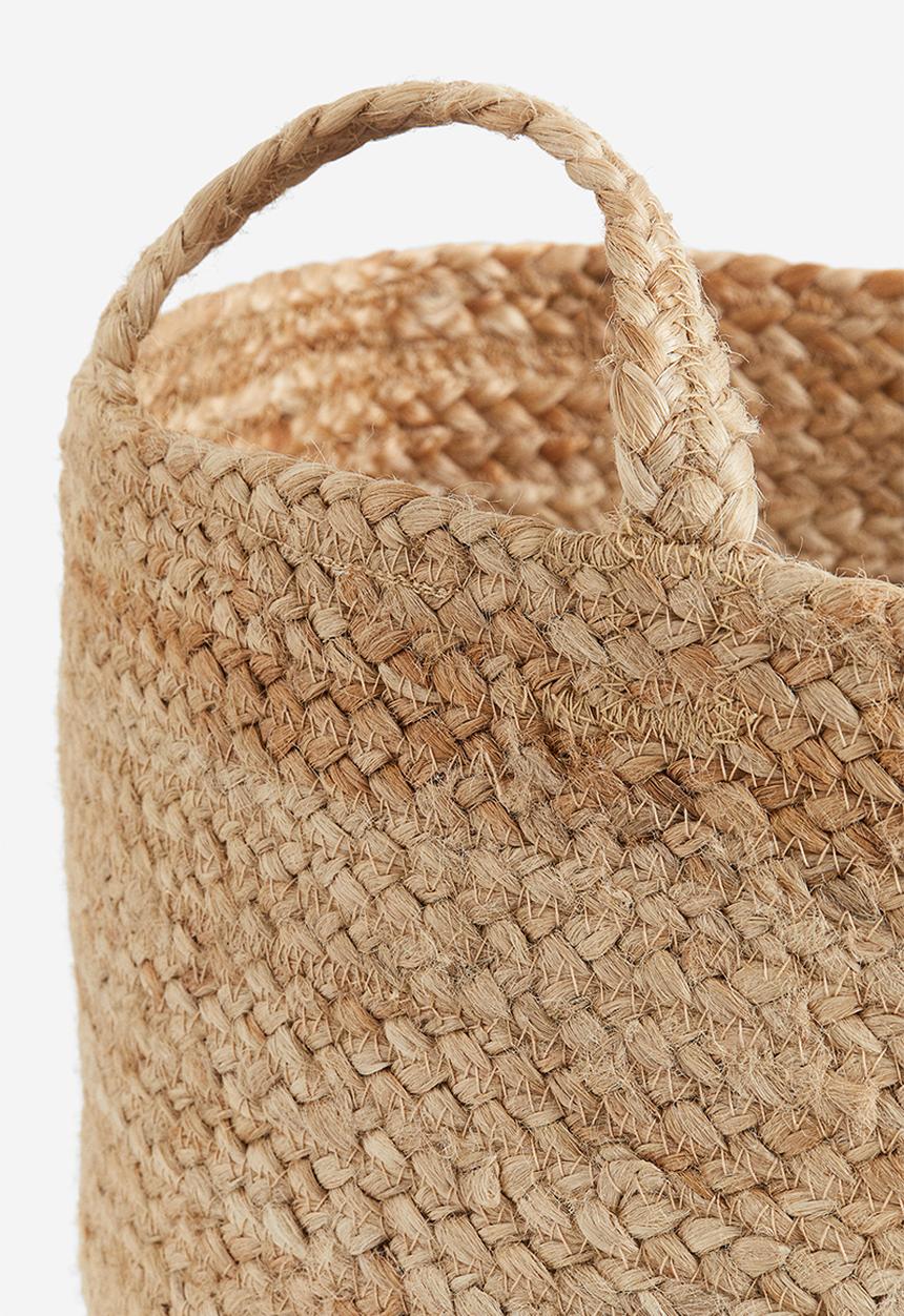 H&M - Large jute storage basket - beige