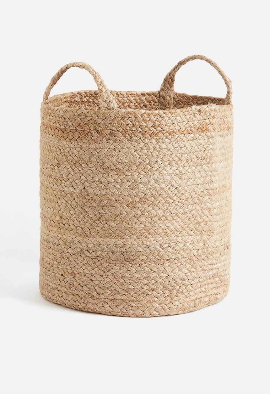 H&M - Large jute storage basket - beige