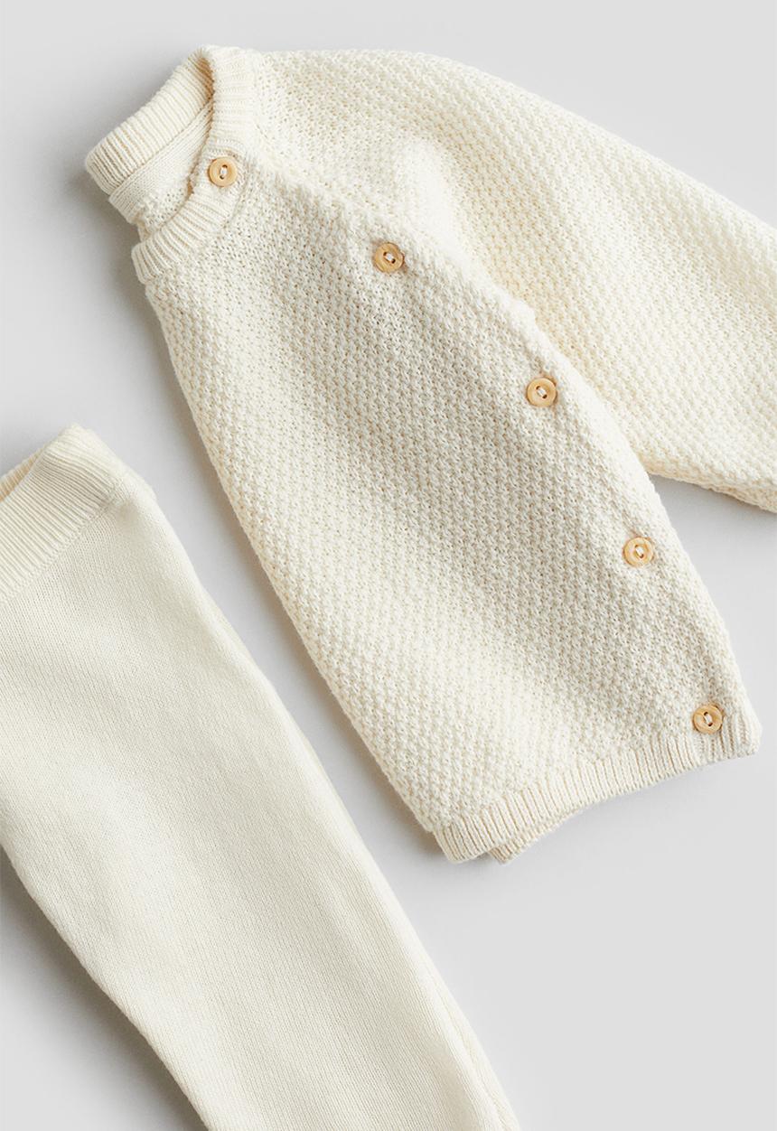 H&M - 2-piece cotton set - white