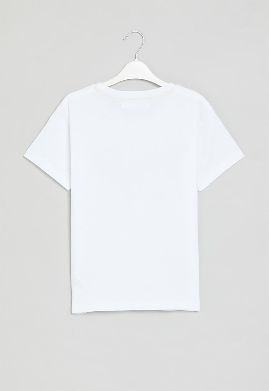 MINOTI - Graphic T-shirt - white