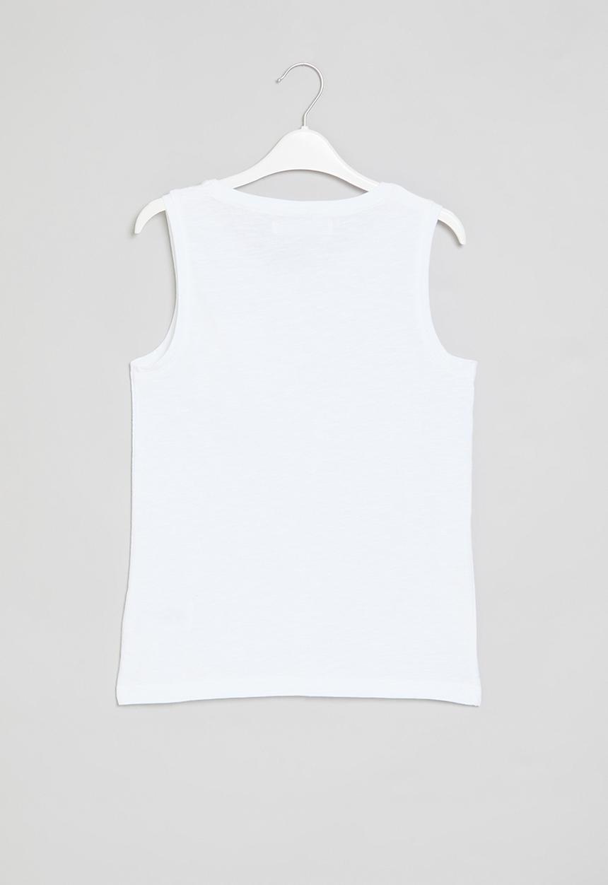 MINOTI - Slub jersey vest - white