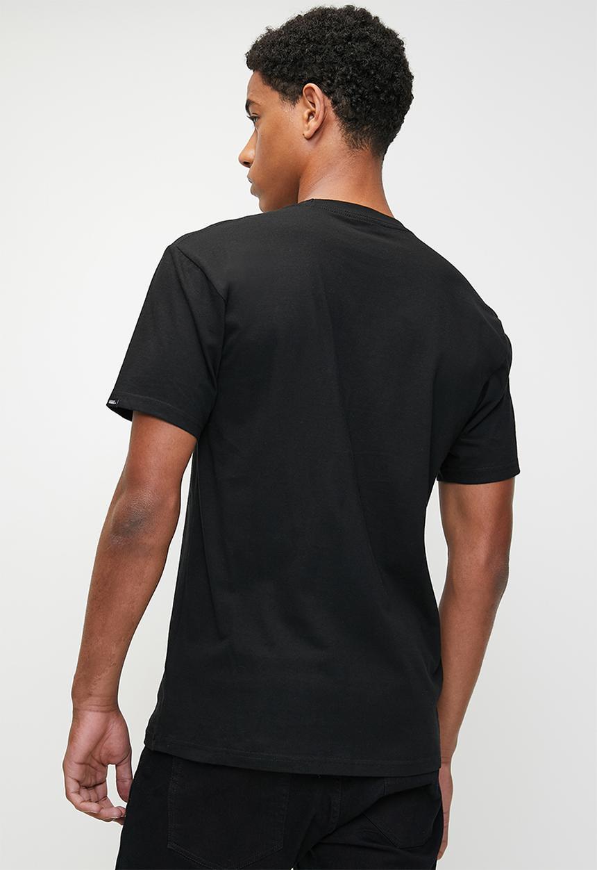 Vans - Mn left chest logo tee - black-white
