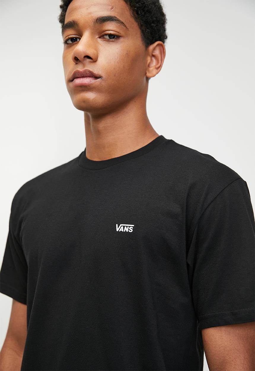 Vans - Mn left chest logo tee - black-white