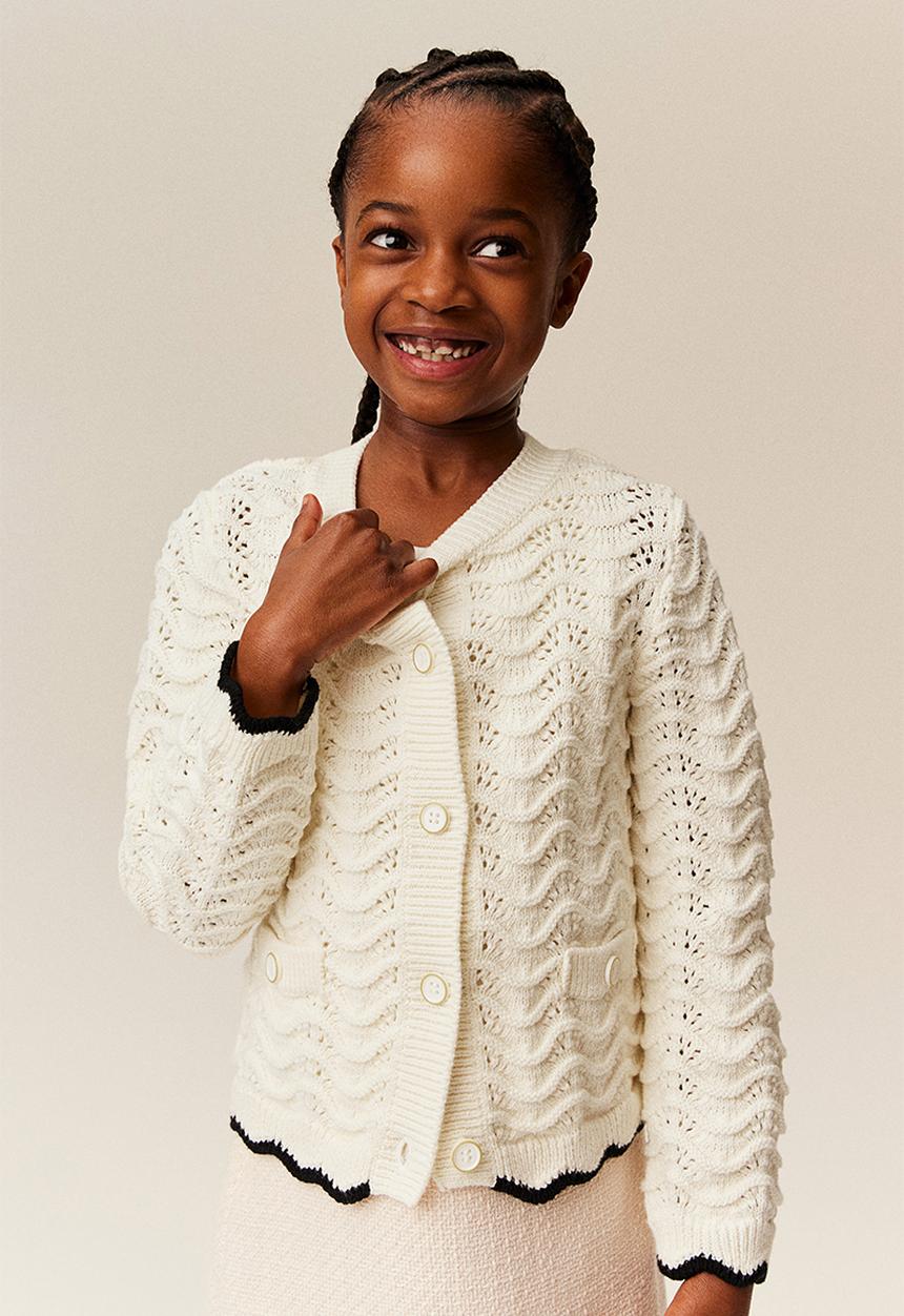 H&M - Pointelle-knit cardigan - white