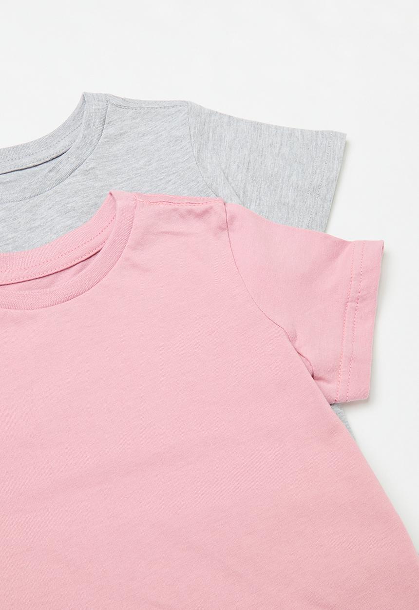 Pop Candy - 2 Pack tee - pink /grey