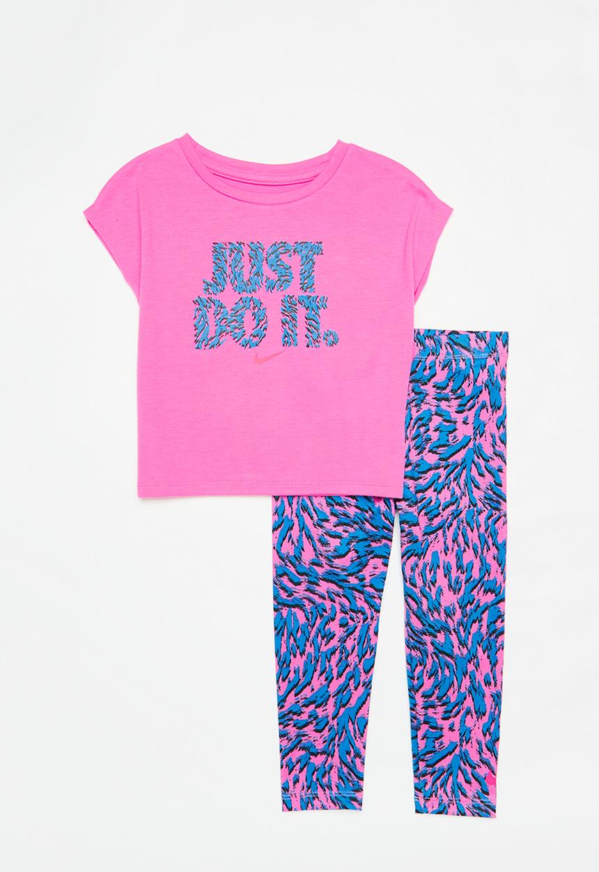 Nike - Nkg nike veneer legging set - playful pink