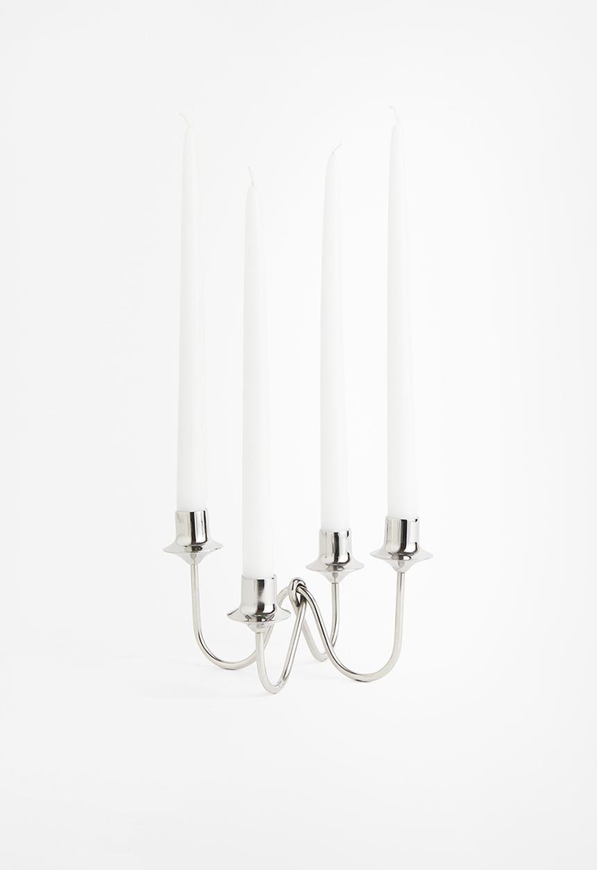 H&M - Metal candelabra - silver