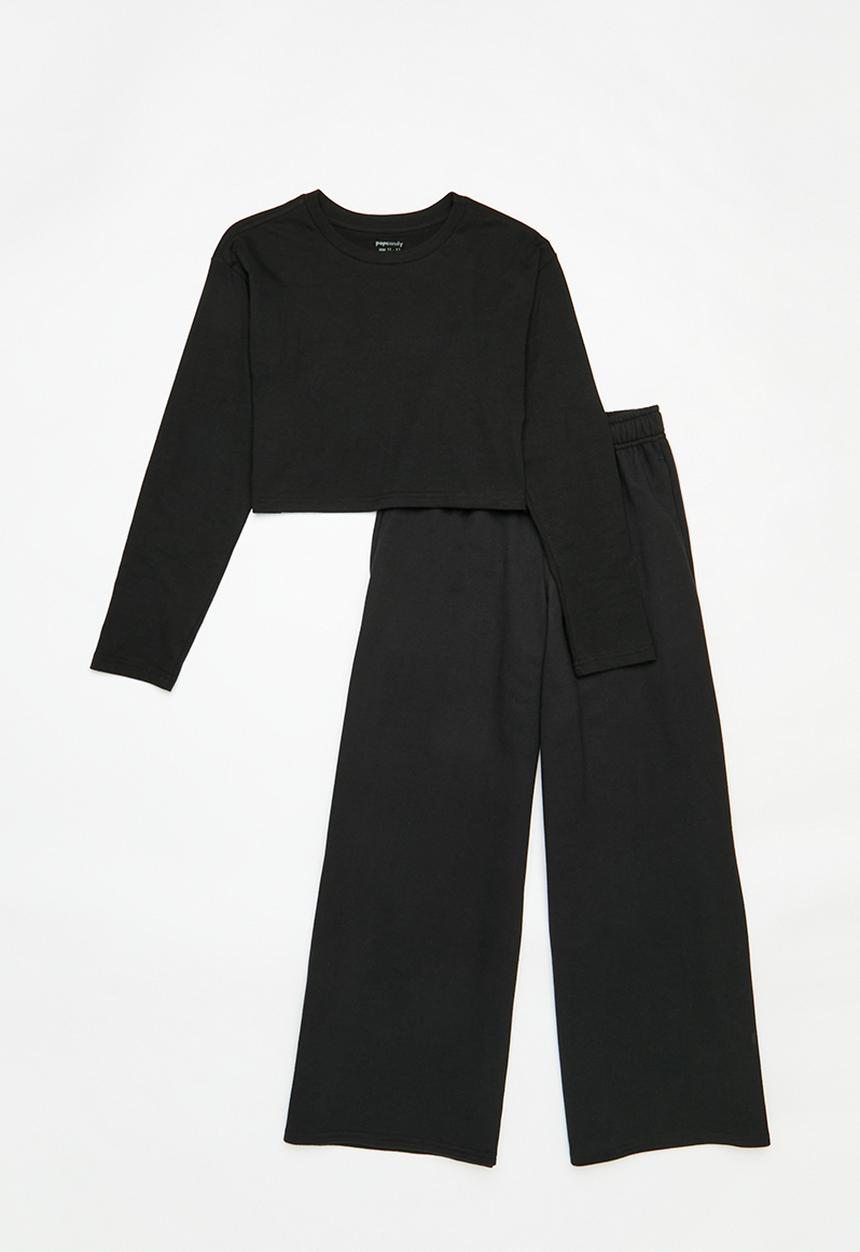 Pop Candy - Jogger & tee set - black