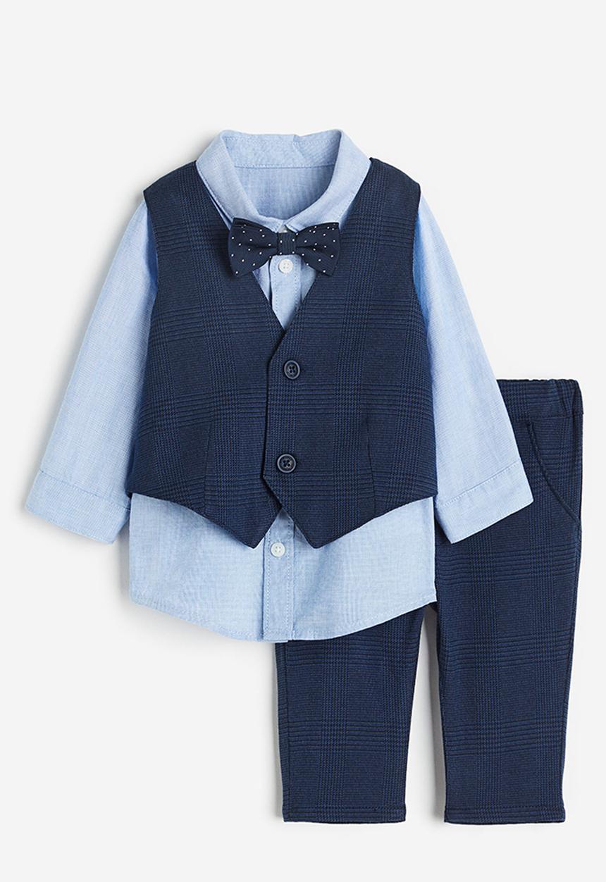H&M - 4-piece dressy set - blue