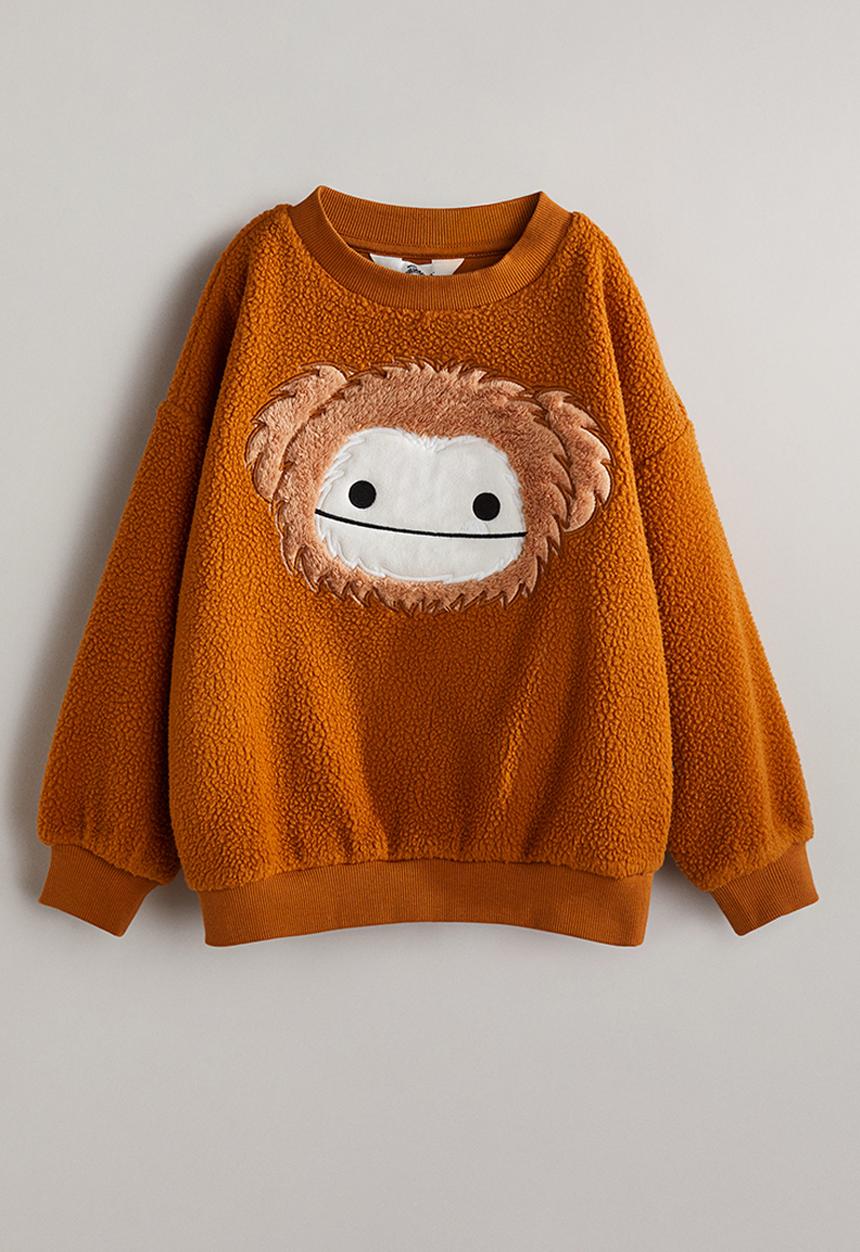 H&M - Oversized teddy sweatshirt - brown