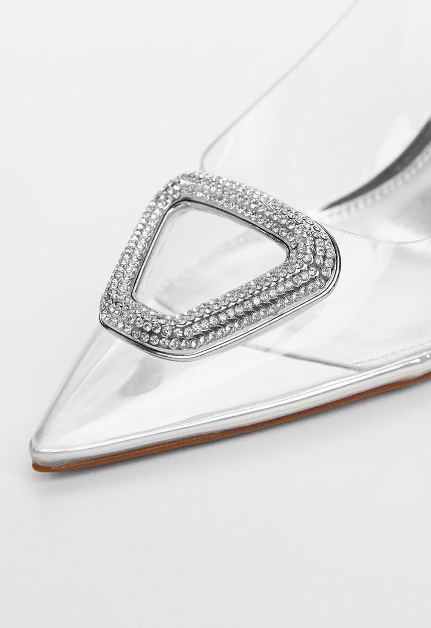 MANGO - Clear slingback heel - light/pastel pink