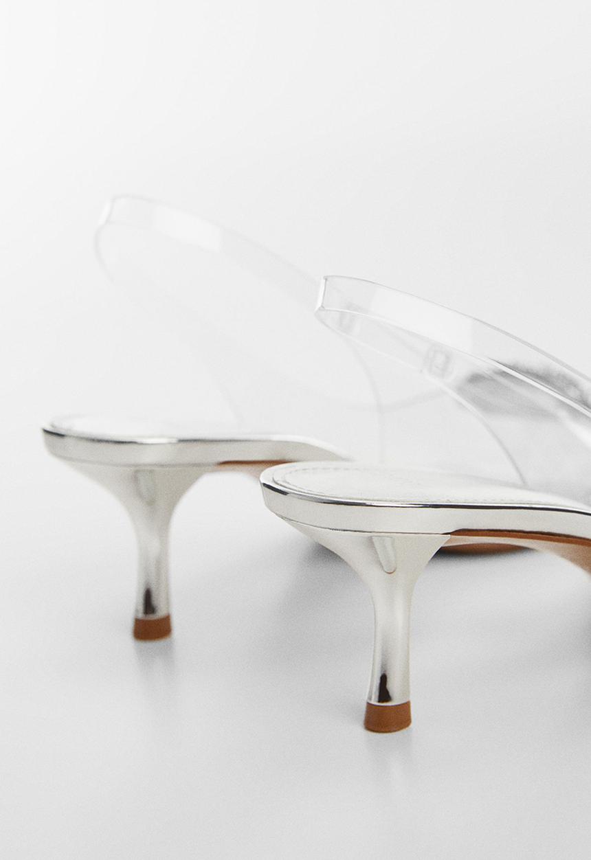 MANGO - Clear slingback heel - light/pastel pink