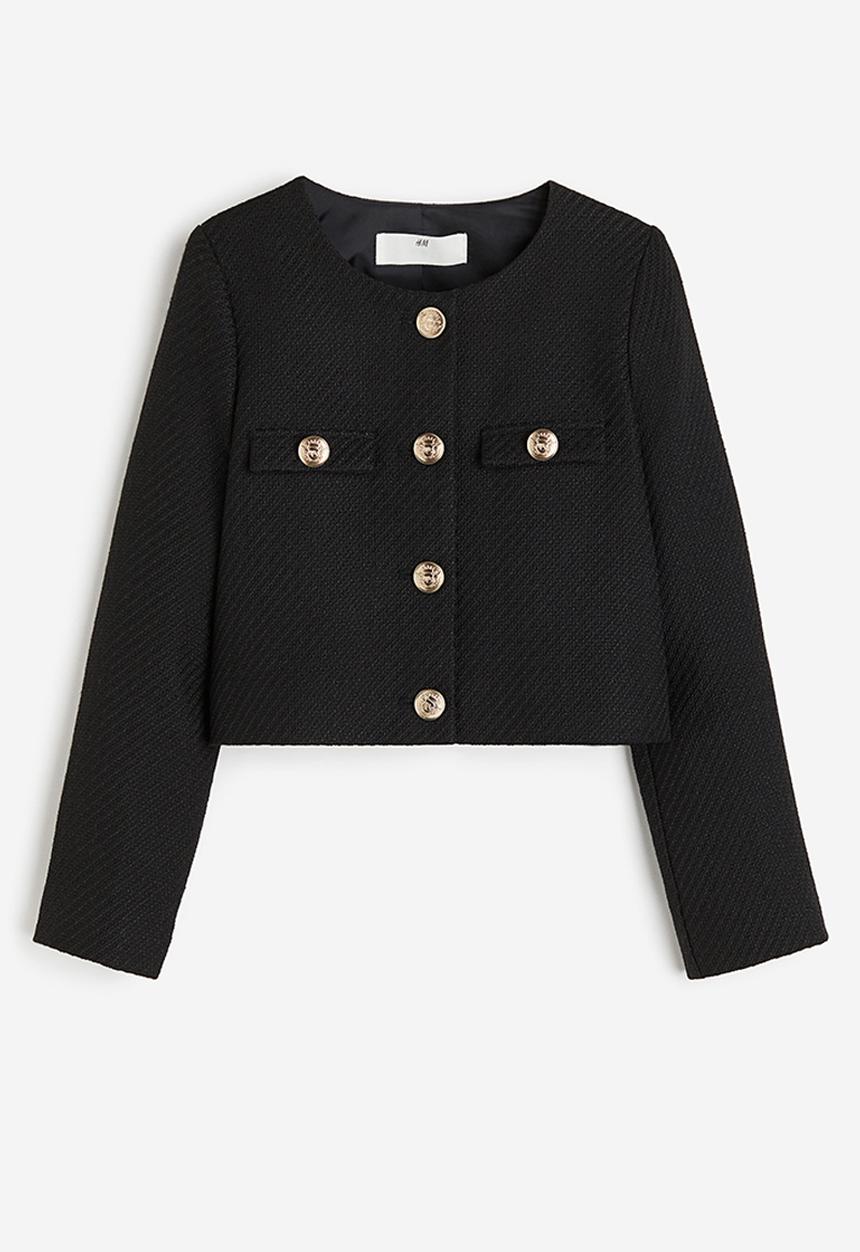 H&M - Bouclé jacket - black